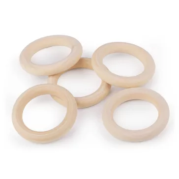   Fa karika külső Ø60 mm - természetes világos (20 db-os csomagolás)