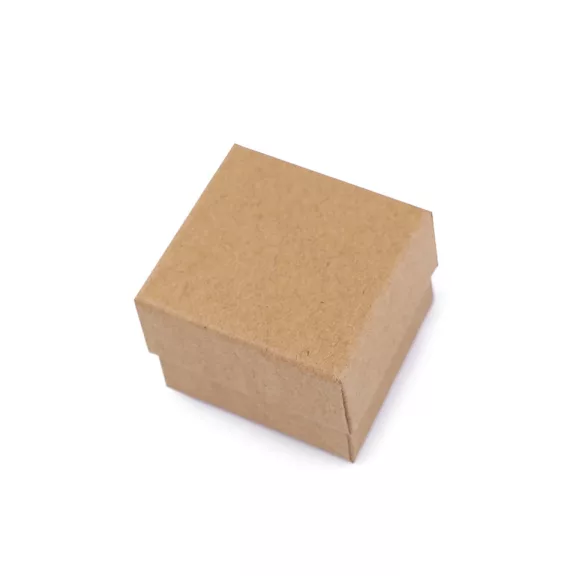 Ékszeres doboz 5x5 cm - természetes barna (2 db-os csomagolás) Ékszeres doboz 5x5 cm - természetes barna (2 db-os csomagolás)