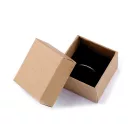 Ékszeres doboz 5x5 cm - természetes barna (24 db-os csomagolás) Ékszeres doboz 5x5 cm - természetes barna (24 db-os csomagolás)