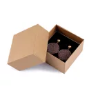 Doboz ékszerekre 7x7 cm - természetes barna (12 db-os csomagolás)
