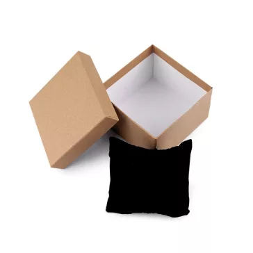   Ajándék doboz órára 9x9 cm - természetes barna (1 db-os csomagolás)