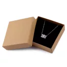 Ékszeres doboz 9x9 cm - természetes barna (4 db-os csomagolás) Ékszeres doboz 9x9 cm - természetes barna (4 db-os csomagolás)
