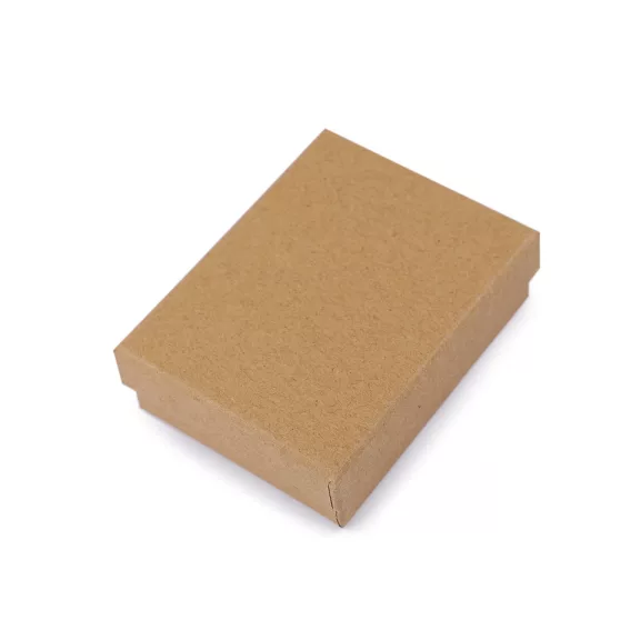 Ékszeres doboz 7x9 cm - természetes barna (1 db-os csomagolás) Ékszeres doboz 7x9 cm - természetes barna (1 db-os csomagolás)