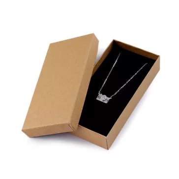   Ékszeres doboz 7x14 cm - természetes barna (12 db-os csomagolás)