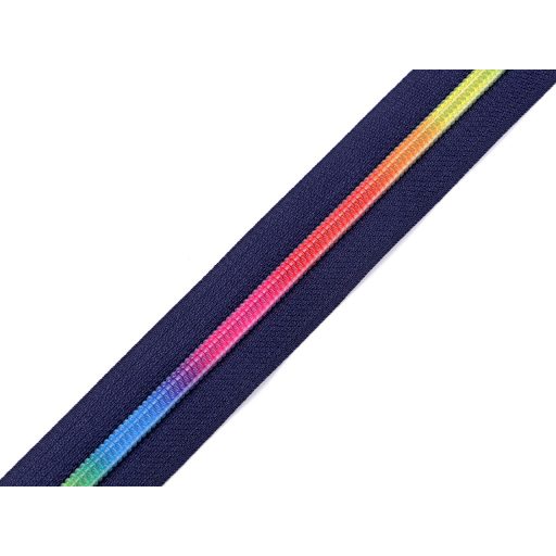 Szivárványos rejtett spirálcipzár No 5 folyóméter