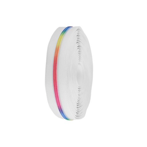 Szivárványos rejtett spirálcipzár No 5 folyóméter