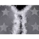 Angyal szárny tollakkal és glitteres csillaggal - fehér (1 db-os csomagolás) Angyal szárny tollakkal és glitteres csillaggal - fehér (1 db-os csomagolás)
