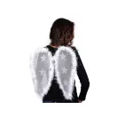 Angyal szárny tollakkal és glitteres csillaggal - fehér (4 db-os csomagolás) Angyal szárny tollakkal és glitteres csillaggal - fehér (4 db-os csomagolás)