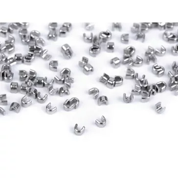   Végzáró spirálos és fém cipzárra No 3; 5; 8; 10 felső - 1 (3 mm) nikkel (100 g-os csomagolás)