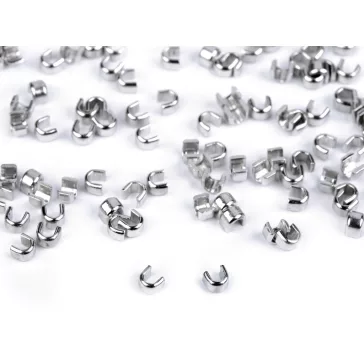   Végzáró spirálos és fém cipzárra No 3; 5; 8; 10 felső - 3 (5 mm) nikkel (100 g-os csomagolás)