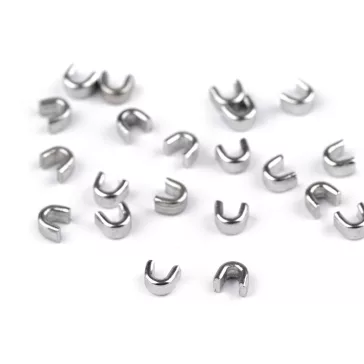   Végzáró spirálos és fém cipzárra No 3; 5; 8; 10 felső - 5 (8 mm) nikkel (50 g-os csomagolás)