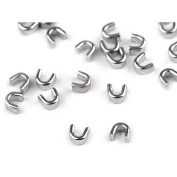   Végzáró spirálos és fém cipzárra No 3; 5; 8; 10 felső - 6 (10 mm) nikkel (100 g-os csomagolás)