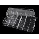 Műanyag rekeszes doboz 16,5x29 cm - Transparent (1 db-os csomagolás) Műanyag rekeszes doboz 16,5x29 cm - Transparent (1 db-os csomagolás)