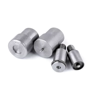   Dugattyú fém, sárgaréz és rozsdamentes acél gombokhoz Ø10 mm - 1 (Ø10 mm) nikkel (3 szett)
