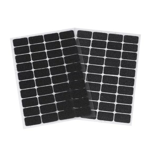 Tépőzár öntapadós téglalap 15x25 mm - 2 fekete (1 lap) Tépőzár öntapadós téglalap 15x25 mm - 2 fekete (1 lap)