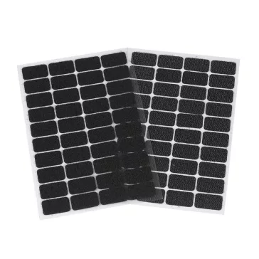   Tépőzár öntapadós téglalap 15x25 mm - 2 fekete (10 kártya)