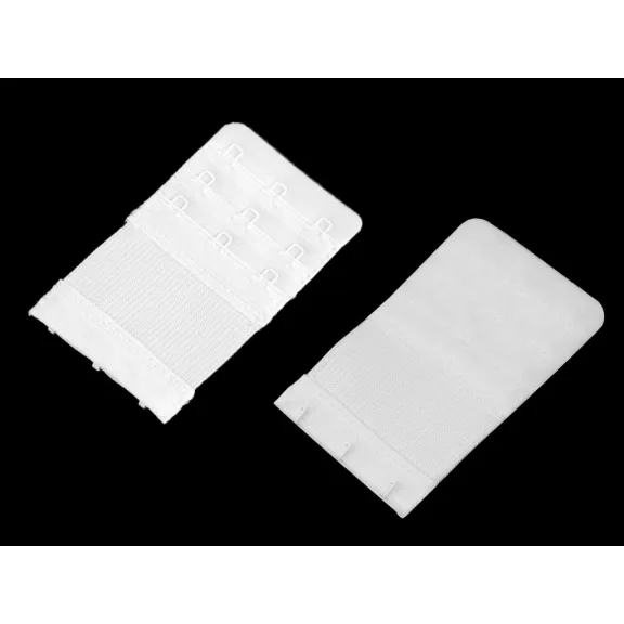 Melltartó hosszabbító szélessége 55 mm 3 soros rugalmas - 1 fehér (40 db-os csomagolás) Melltartó hosszabbító szélessége 55 mm 3 soros rugalmas - 1 fehér (40 db-os csomagolás)