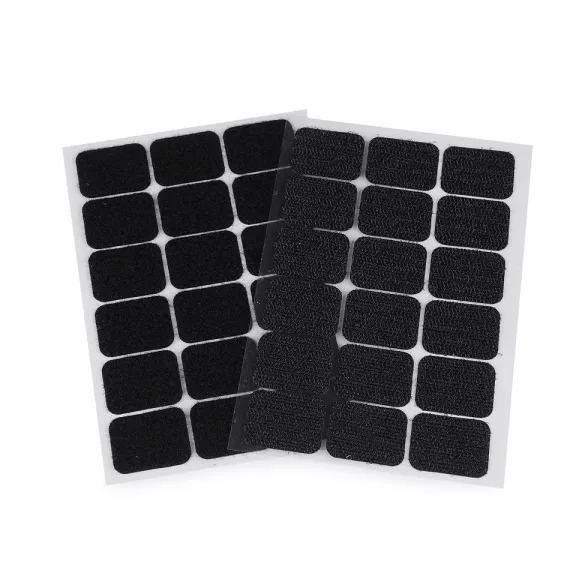 Tépőzár öntapadós téglalap 25x32 mm - 2 fekete (10 kártya) Tépőzár öntapadós téglalap 25x32 mm - 2 fekete (10 kártya)