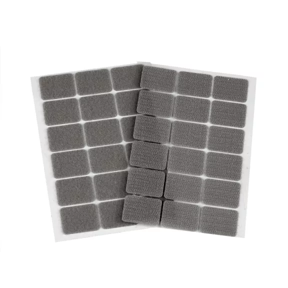 Tépőzár öntapadós téglalap 25x32 mm - 4 szürke (1 lap) Tépőzár öntapadós téglalap 25x32 mm - 4 szürke (1 lap)