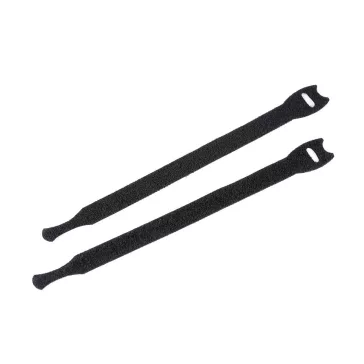   Összehúzó tapasz tépőzárra hossza 15; 20 cm - 1 (20 cm) fekete (20 db-os csomagolás)