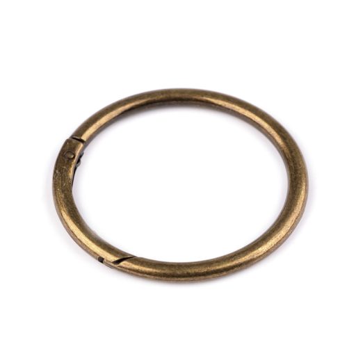 Karabiner gömbölyű táskára való / karika kulcsra Ø50 mm nagy