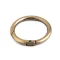Karabiner gömbölyű táskára való / karika kulcsra Ø32 mm - 4 ósárgaréz (1 db-os csomagolás)