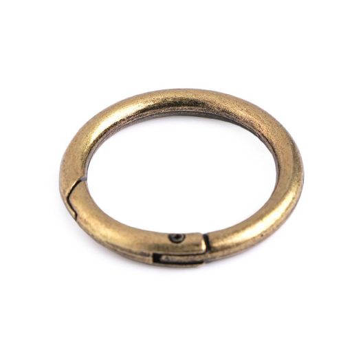 Karabiner gömbölyű táskára való / karika kulcsra Ø32 mm