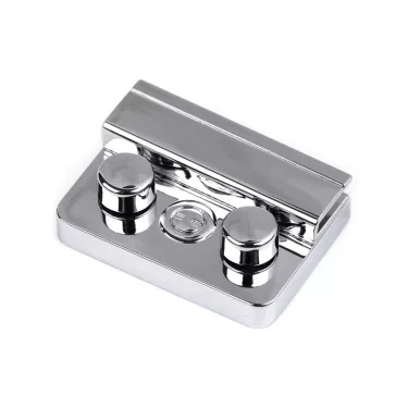 Fém táska zár 32x46 mm kapocs - 1 nikkel (10 szett)