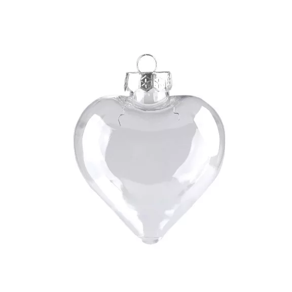 Bortnyi díszítésre - szív, medál - 1 Transparent szív (2 db-os csomagolás) Bortnyi díszítésre - szív, medál - 1 Transparent szív (2 db-os csomagolás)