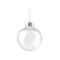 Díszgömb Ø6 cm átlátszó - 1 Transparent ezüst (2 db-os csomagolás)