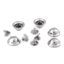 Díszes csavaros nyitt / láb táskákra Ø13 mm - 1 nikkel (5 pár)