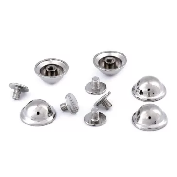   Díszes csavaros nyitt / láb táskákra Ø13 mm - 1 nikkel (5 pár)