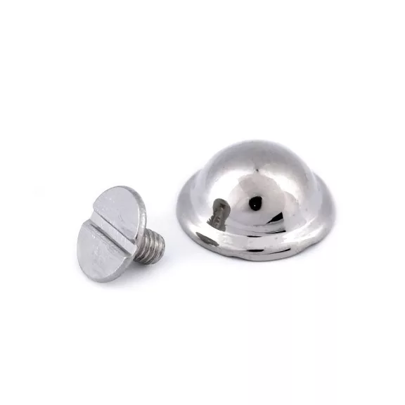 Díszes csavaros nyitt / láb táskákra Ø13 mm - 1 nikkel (20 pár) Díszes csavaros nyitt / láb táskákra Ø13 mm - 1 nikkel (20 pár)