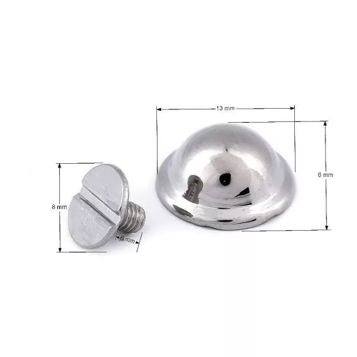 Díszes csavaros nyitt / láb táskákra Ø13 mm