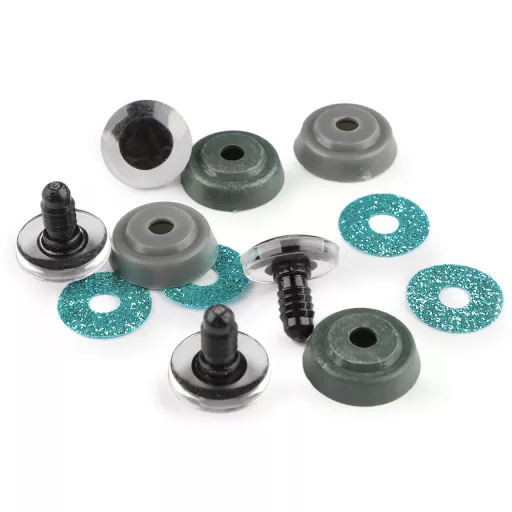 Biztonsági szemeg glitterekkel Ø20 mm