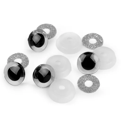 Biztonsági szemeg glitterekkel Ø20 mm