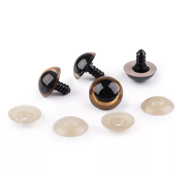 Biztonsági szem Ø20 mm - 2 sötét bézs (20 szett) Biztonsági szem Ø20 mm - 2 sötét bézs (20 szett)