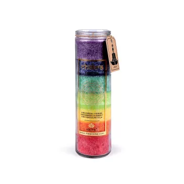   Illatos csakra mécses üvegben nagy 320 g - 9 multicolor univerzális erő
790848 (6 db-os csomagolás)