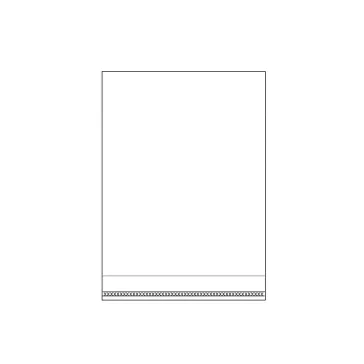   PP ragasztócsíkos celofán tasak jellegű BOPP tasak 8x12 cm - átlátszó (40000 db-os csomagolás)