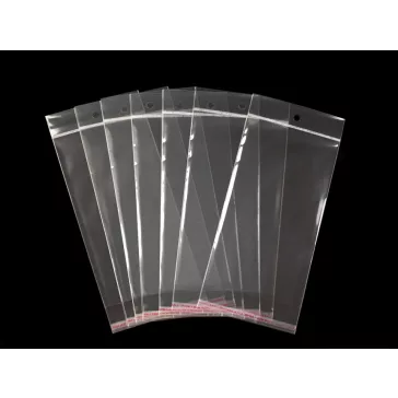   PP ragasztócsíkos celofán tasak jellegű BOPP tasak 7x10 cm - átlátszó (1000 db-os csomagolás)