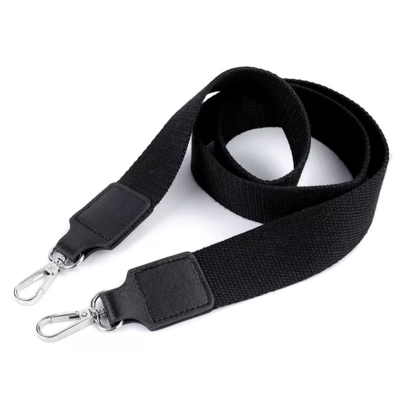 Textil táskafül / heveder karabinerrel szélessége 3,8 cm - 1 fekete nikkel (5 db-os csomagolás) Textil táskafül / heveder karabinerrel szélessége 3,8 cm - 1 fekete nikkel (5 db-os csomagolás)