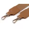 Textil táskafül / heveder karabinerrel szélessége 3,8 cm - 6 bézs arany (1 db-os csomagolás)