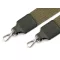 Textil táskafül / heveder karabinerrel szélessége 3,8 cm - 9 khaki nikkel (1 db-os csomagolás)