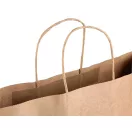 papírtáska sodrott füles 40x43 cm - természetes barna (20 db-os csomagolás)
