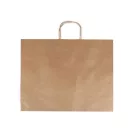papírtáska sodrott füles 40x43 cm - természetes barna (20 db-os csomagolás)