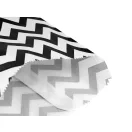 Papír zacskó chevron, pöttyök 10x14 cm - 1 fehér-fekete chevron (500 db-os csomagolás) Papír zacskó chevron, pöttyök 10x14 cm - 1 fehér-fekete chevron (500 db-os csomagolás)