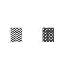 Papír zacskó chevron, pöttyök 10x14 cm - 1 fehér-fekete chevron (500 db-os csomagolás) Papír zacskó chevron, pöttyök 10x14 cm - 1 fehér-fekete chevron (500 db-os csomagolás)