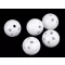 Gömbölyű csörgő Ø33 mm - fehér (5 db-os csomagolás)