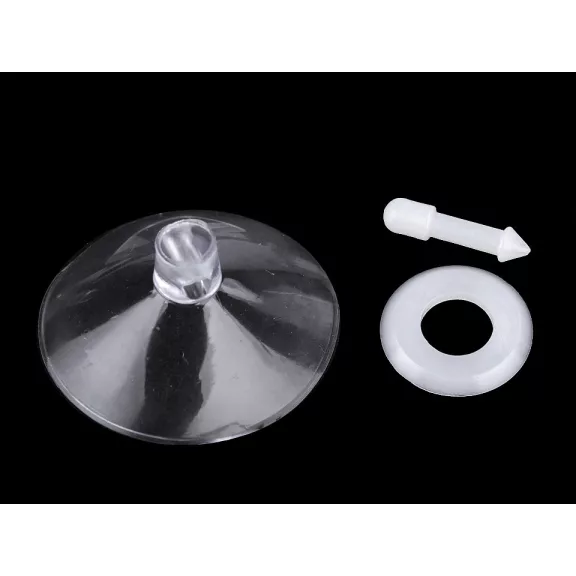Tapadókorong dekorációk rögzítéséhez biztosítékkal Ø40 mm - Transparent (5 szett) Tapadókorong dekorációk rögzítéséhez biztosítékkal Ø40 mm - Transparent (5 szett)