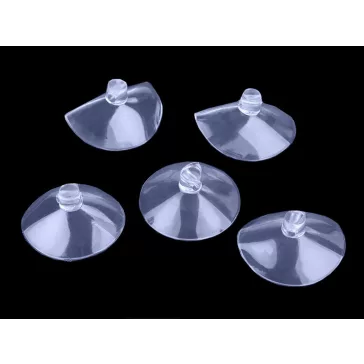   Tapadókorong dekorációk rögzítéséhez Ø40 mm - Transparent világoskék (200 db-os csomagolás)